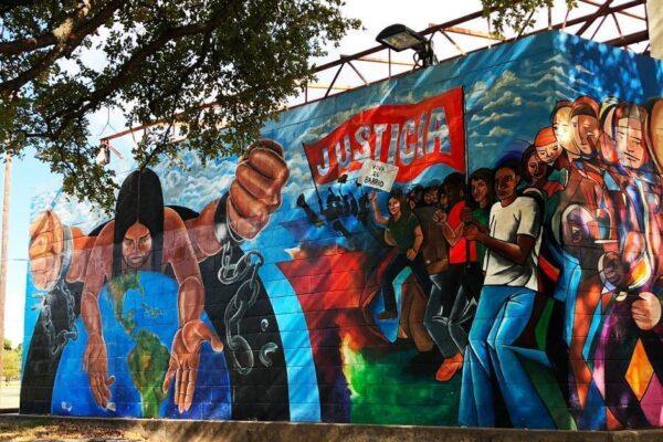 Austin texas art installations and public murals