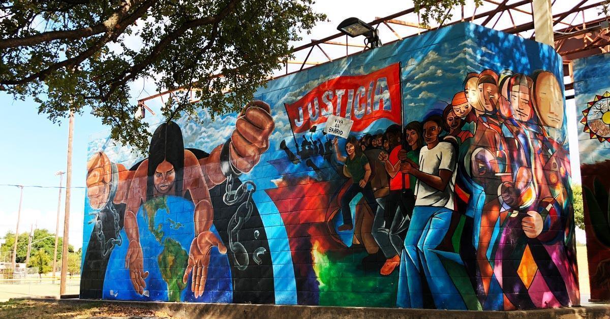 Austin texas art installations and public murals