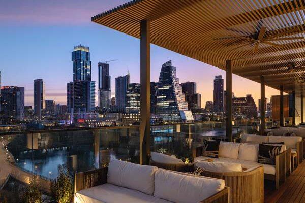 Austin texas rooftop bars with panoramic skyline views