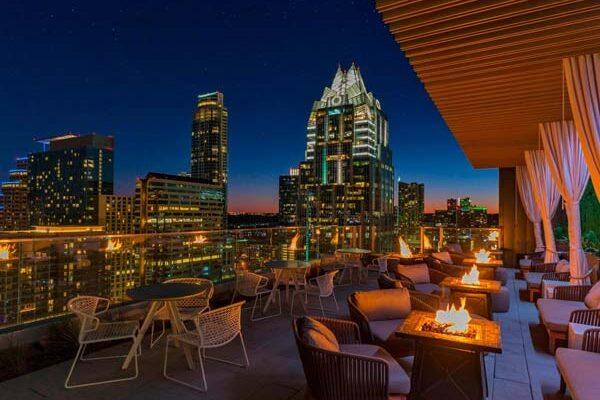 Best rooftop restaurants with views in downtown austin texas