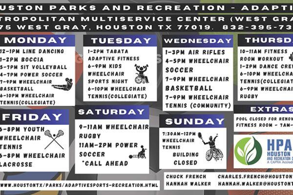 Houston parks and recreation centers