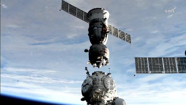 Three Astronauts Depart Space Station After Eight Month Mission