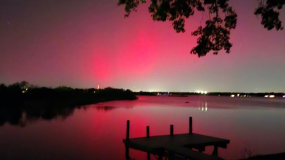 Northern Lights Shine Over North Texas as Solar Storm Approaches