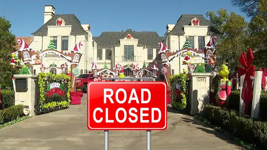 Dallas Residents Utilize Permits to Restrict Traffic Around Popular Holiday Mansion Display