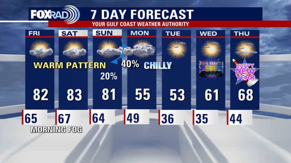 Warm and Foggy Christmas Eve Weather Forecast for Houston