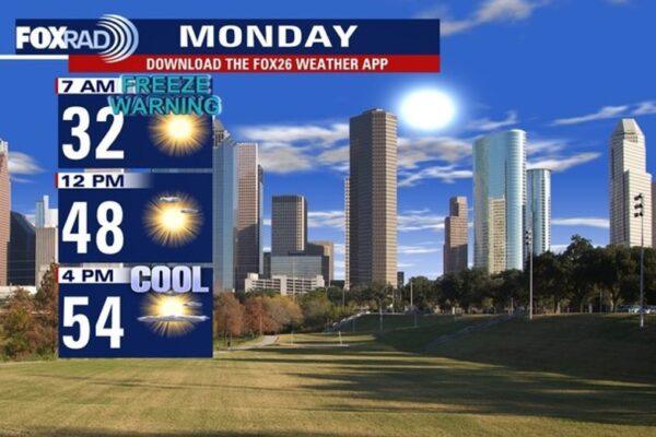 Houston Freeze Warning: Prepare for Monday's Icy Conditions