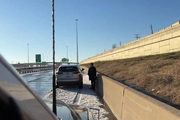 Dallas Sheriff's Patrol Saves Stranded Drivers on Icy Texas Roads During Winter Storm