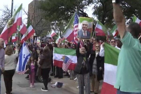 Austin Protesters Urge President Trump to Support Iran at State Capitol Rally