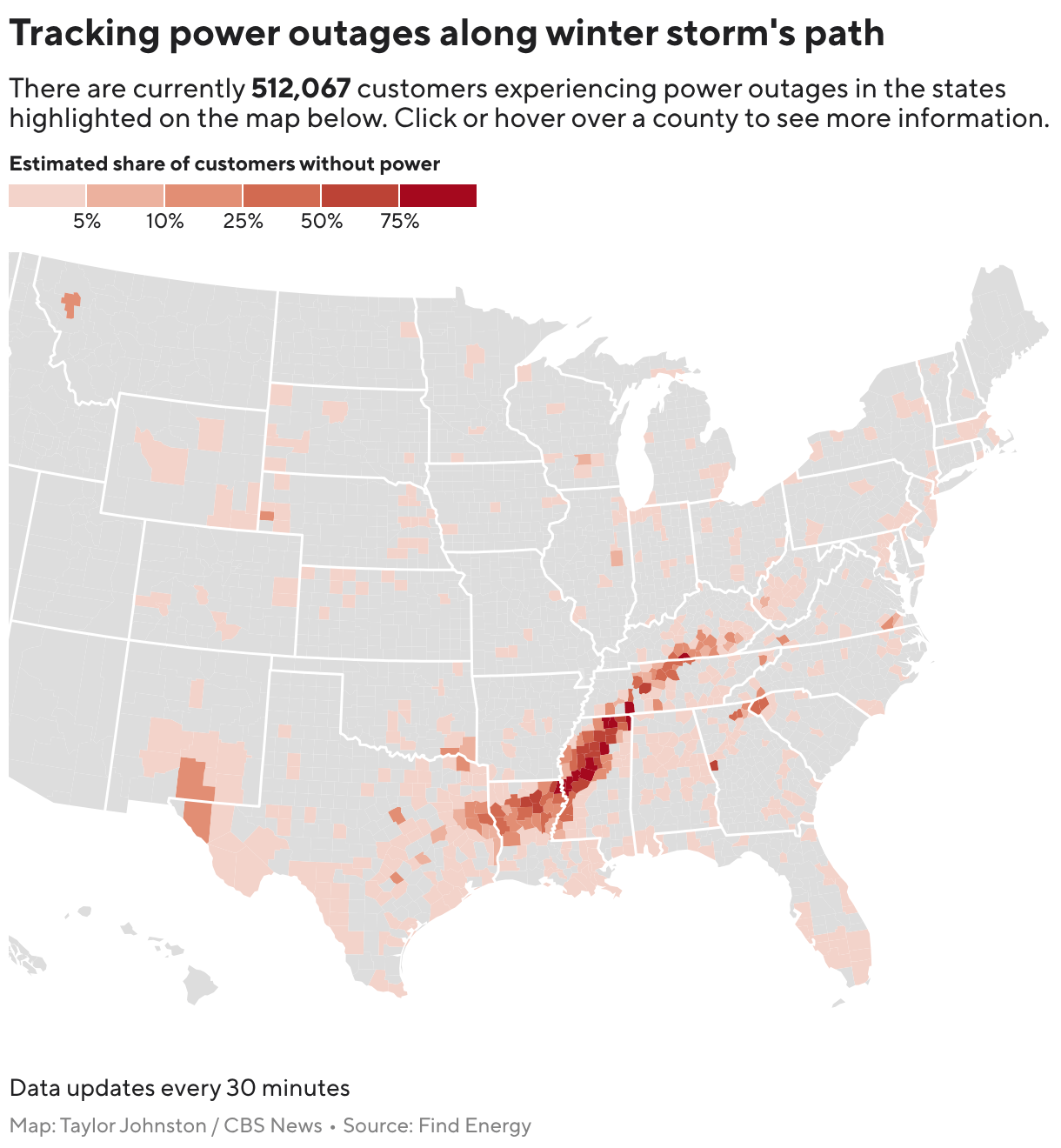 Deadly Storm Causes Widespread Power Outages for Hundreds of Thousands