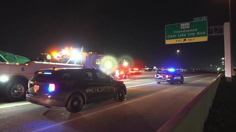 Houston Firefighters and Driver Injured in Gulf Freeway Collision, According to Police Reports