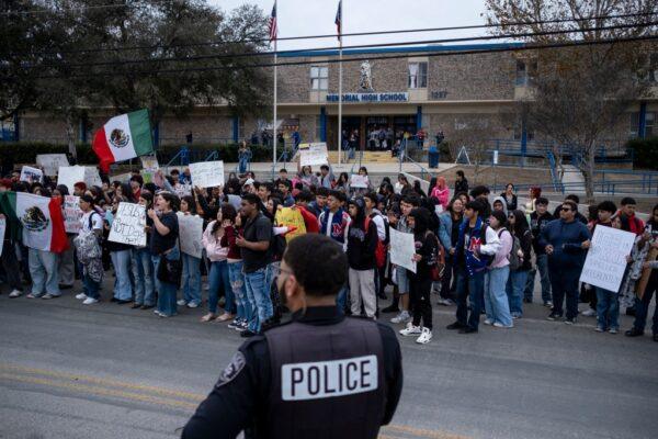 Texas Students Stage Mass Walkout to Protest ICE Killings