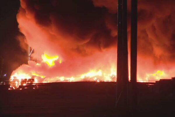 Massive Fire Erupts at Dayton Recycling Plant: Shelter in Place Advisory Issued