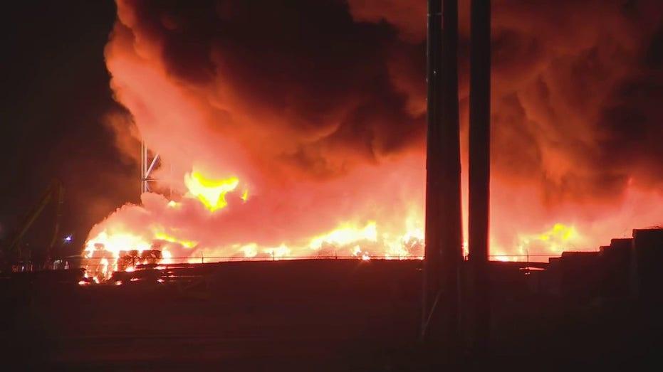 Massive Fire Erupts at Dayton Recycling Plant: Shelter in Place Advisory Issued