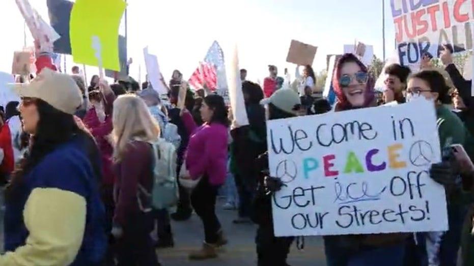 Protesters Rally in Montrose Demanding "ICE Out of Houston" for Immigration Reform