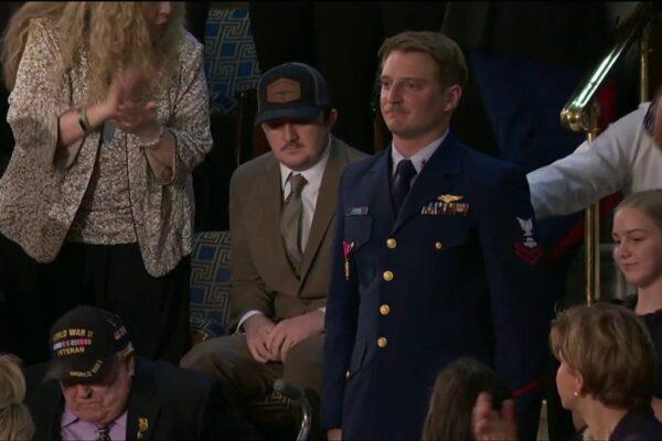 Heroic Coast Guard Swimmer Recognized for Saving 165 Lives During Texas Floods at State of the Union