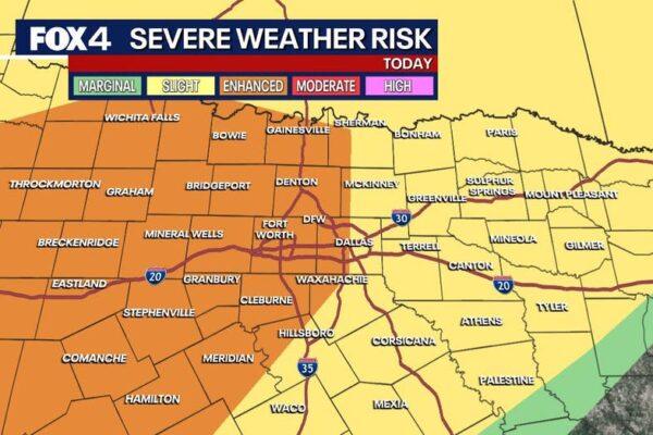 Dallas Weather Alert: Severe Storms Forecast with Hail and Tornado Risks Timing Details Inside