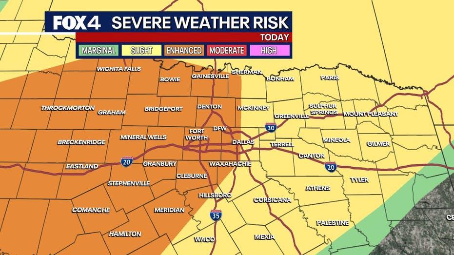 Dallas Weather Alert: Severe Storms Forecast with Hail and Tornado Risks Timing Details Inside