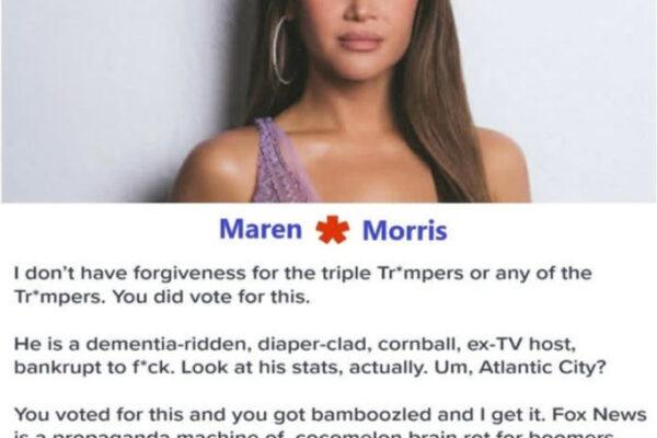 Maren Morris Takes a Stand Against Trump Supporters