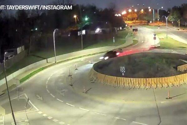 Another Crash at Oak Cliff Roundabout Despite New Protective Barrier Installation