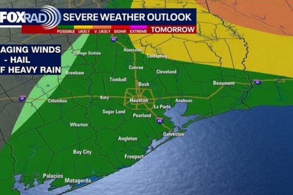 Houston Weather Update: Potential Severe Storms Expected Sunday Night