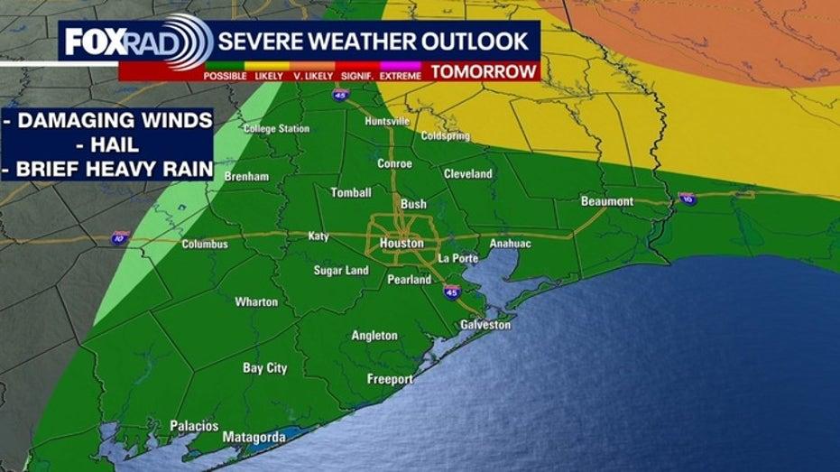 Houston Weather Update: Potential Severe Storms Expected Sunday Night