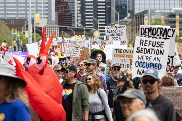 "Thousands Rally in Downtown Austin for 'No Kings' Protest: Answering the Call to Fight"