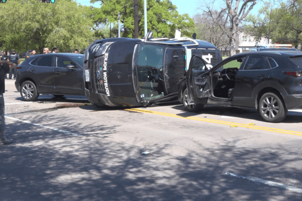 Two Houston Police Officers Injured in Rollover Accident