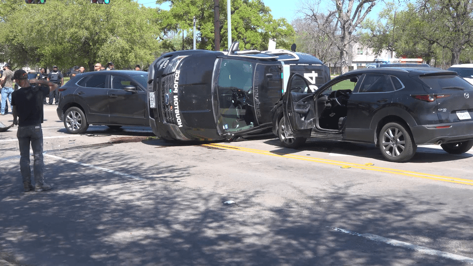 Two Houston Police Officers Injured in Rollover Accident