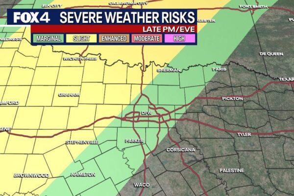 Severe Storms and Large Hail Expected in North Texas This Tuesday Night