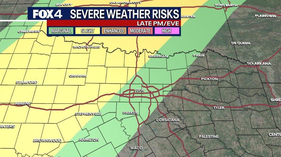 Severe Storms and Large Hail Expected in North Texas This Tuesday Night