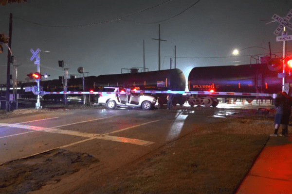 East Downtown Train Accident: Woman and Two Dogs Involved in Collision with Train