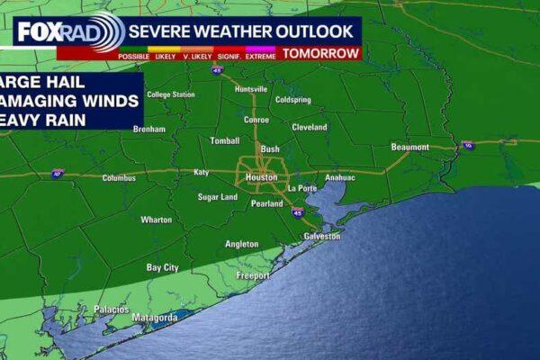Houston Weather Alert: Saturday Night Storms Forecasted with FOX 26 Warning
