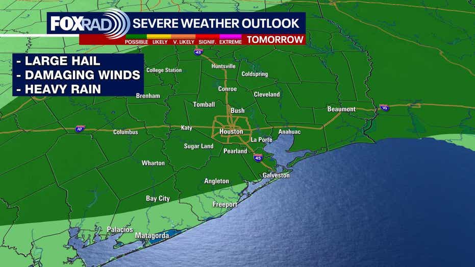Houston Weather Alert: Saturday Night Storms Forecasted with FOX 26 Warning