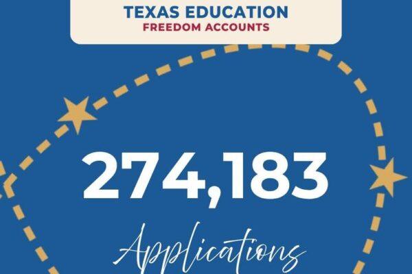 Surge in Texas School Voucher Applications Exceeds 274,000 as Deadline Approaches