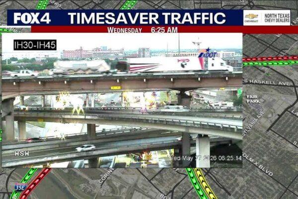 Major 18 Wheeler Accident Shuts Down I 30 in Dallas