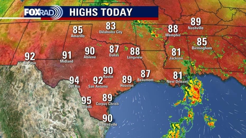 Sunny Thursday in Houston with 80s Temperatures and Rain Forecast for Next Week