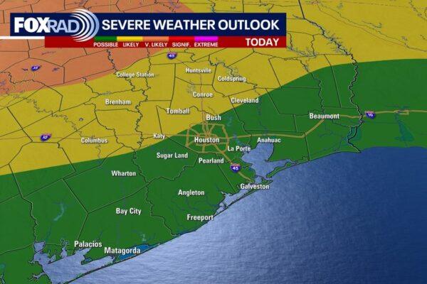 Severe Storms Expected Overnight in Houston After Record Setting Mother's Day Heat