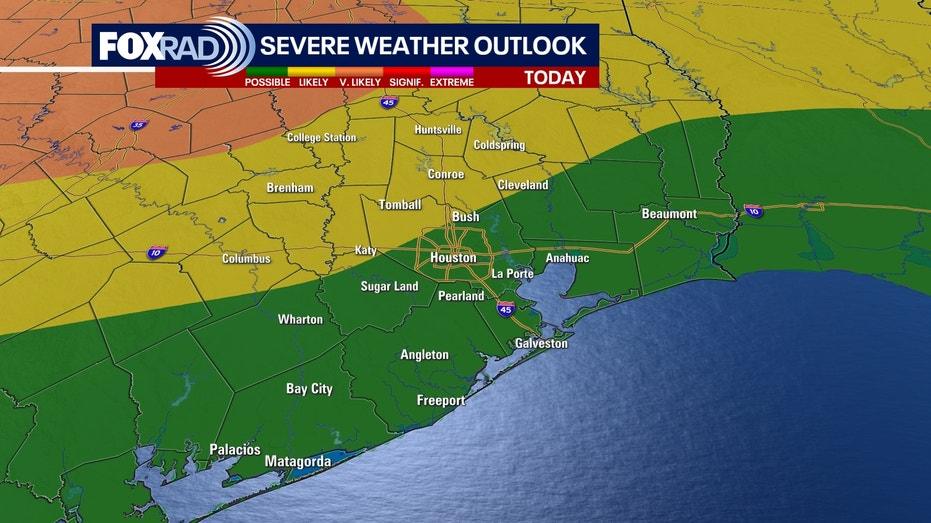 Severe Storms Expected Overnight in Houston After Record Setting Mother's Day Heat
