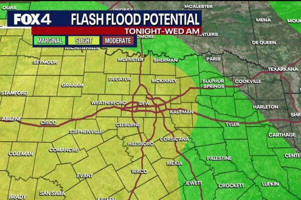 North Texas Faces High Risk of Flash Flooding in the Next 24 Hours