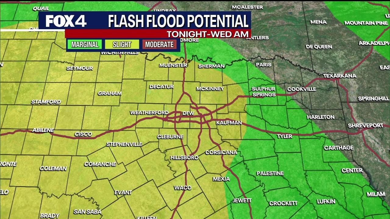 North Texas Faces High Risk of Flash Flooding in the Next 24 Hours