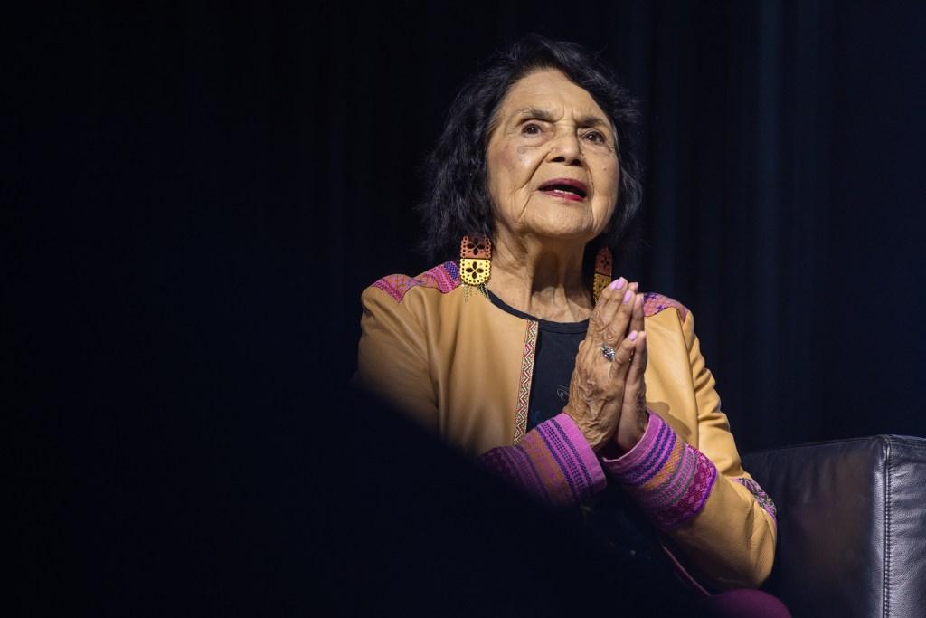 Dolores Huerta Urges Texas Democrats to Unite and "Save Democracy" at Surprise Convention Appearance