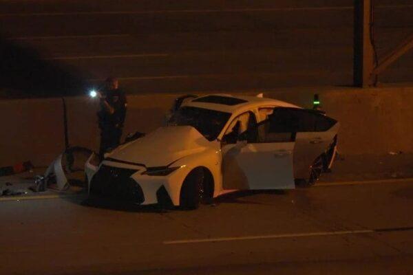 Airborne Driver Causes East Freeway Crash, Leaving 3 Injured