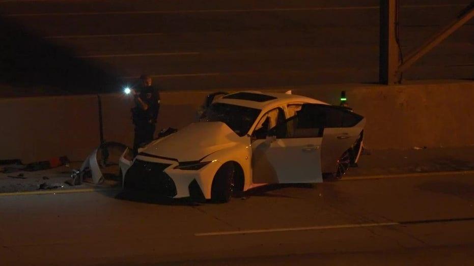 Airborne Driver Causes East Freeway Crash, Leaving 3 Injured