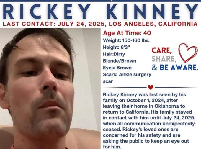 Help Find Rickey Kinney: Missing Person Alert