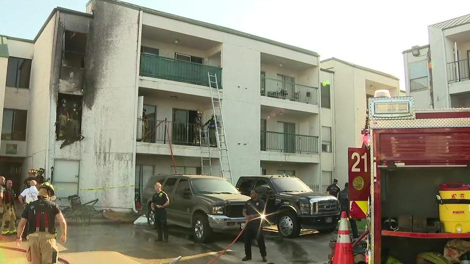 Heroic Rescue: Houston Apartment Residents Saved from Balconies During Intense 2 Alarm Fire