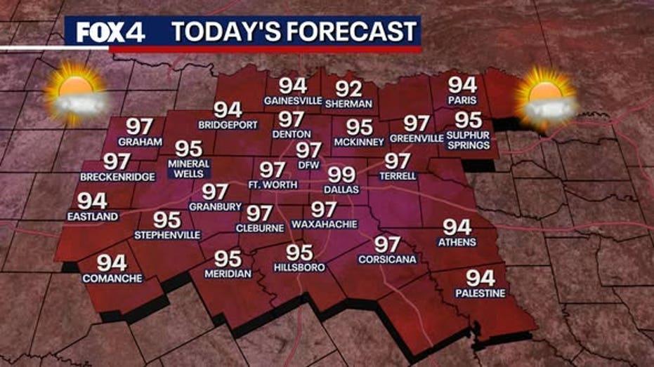 "Mid 90s Summer Heat and Isolated Afternoon Storms Expected Before Holiday Weekend"