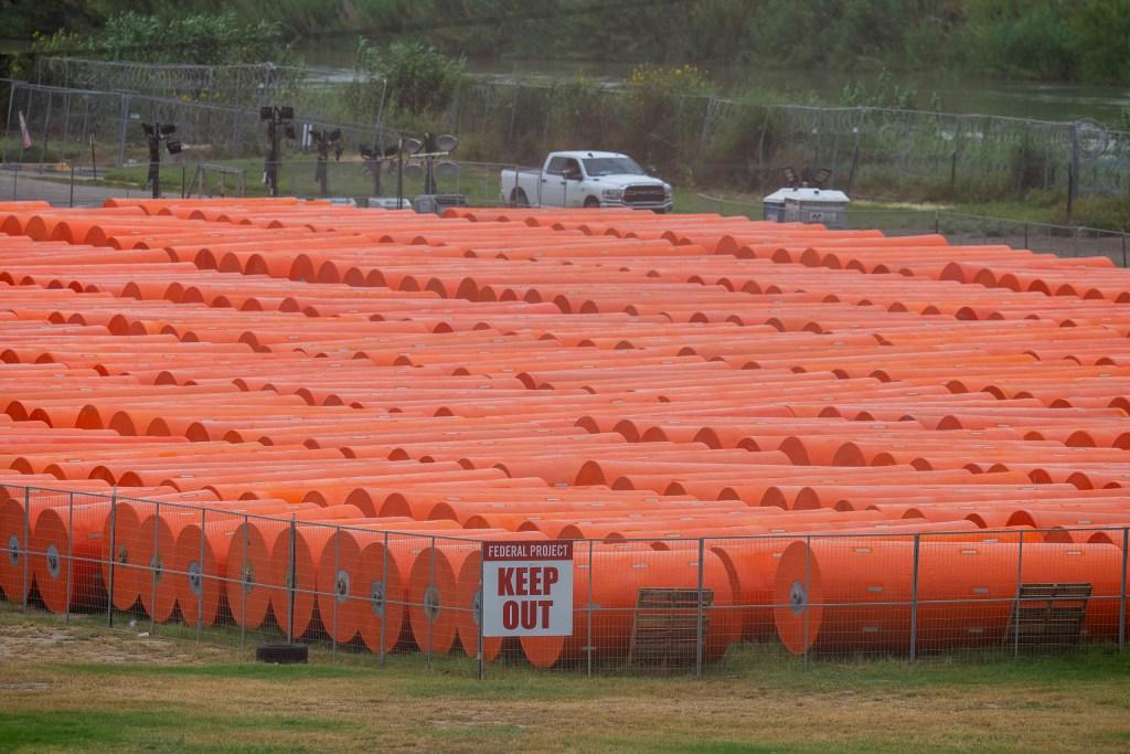 Floating Anti Immigrant Buoys in Rio Grande Lead to Temporary Closure of Two Bridges to Mexico