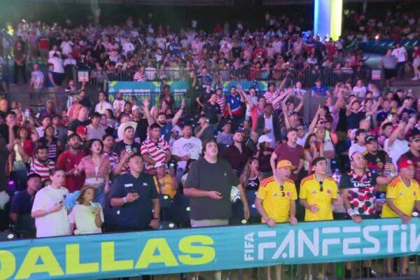 Mexico Fans Pack FIFA Fan Festival Main Stage in Dallas Despite Weather Delay