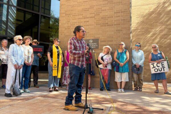 Austin Activists Rally Against ICE Arrests Following Houston Shooting Incident