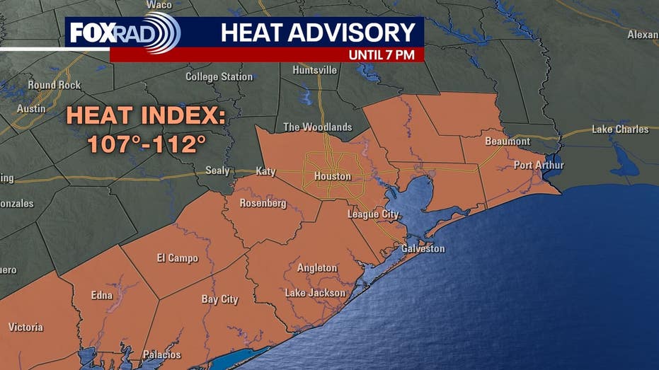 Houston Weather Update: Isolated Rain Chances and Heat Advisory in Effect